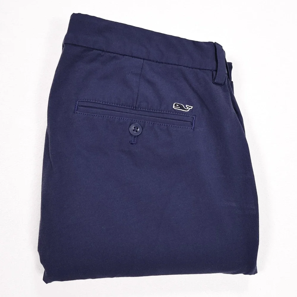 VINEYARD VINES Men's 34x34 Navy Blue On the Go OTG Performance Golf Chino Pants